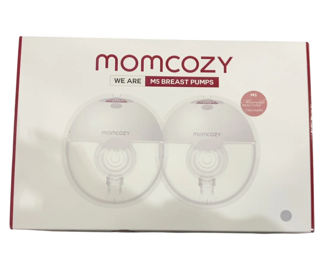 Momcozy All-in-one M5 Double Wearable Breast Pump, Quill Grey - Image 2