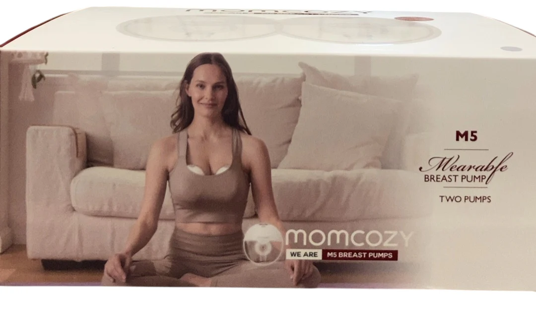 Momcozy All-in-one M5 Double Wearable Breast Pump, Quill Grey - Image 3
