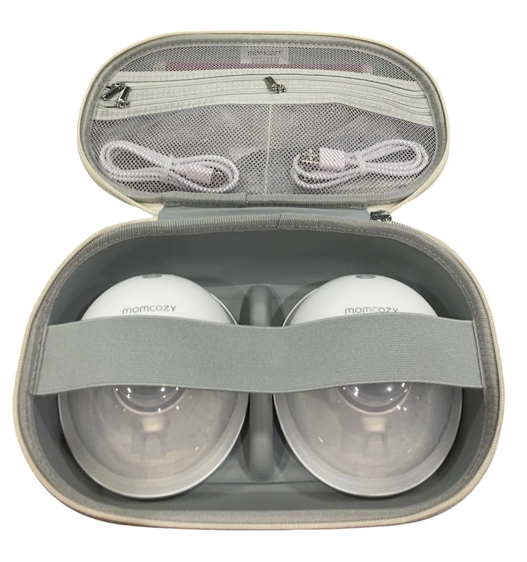 Momcozy All-in-one M5 Double Wearable Breast Pump, Quill Grey - Image 2