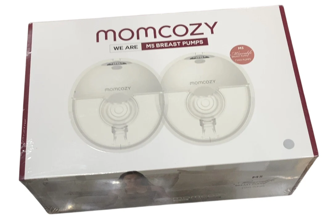 Momcozy All-in-one M5 Double Wearable Breast Pump, Quill Grey - Image 2