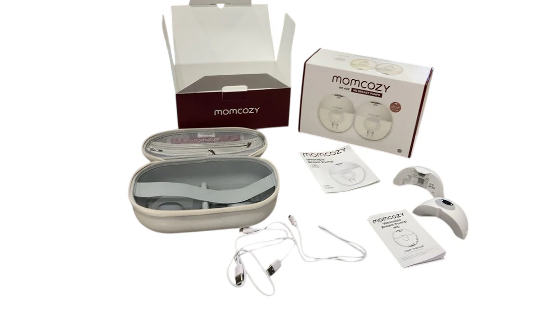 Momcozy All-in-one M5 Double Wearable Breast Pump, Quill Grey