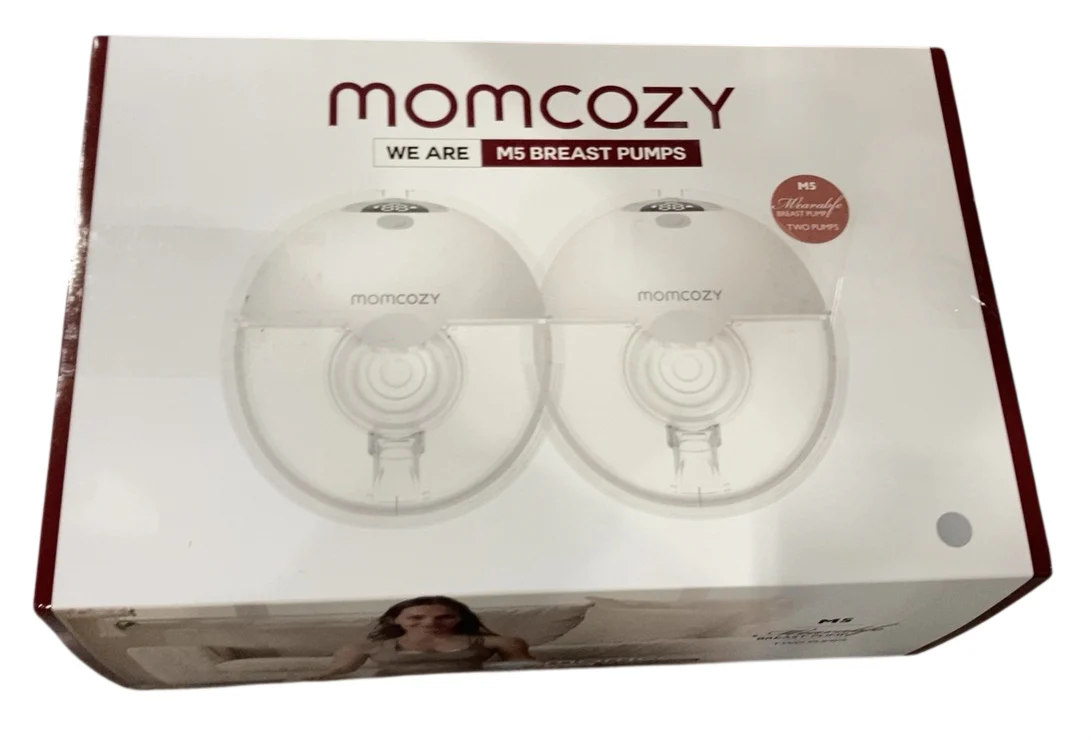 Momcozy All-in-one M5 Double Wearable Breast Pump, Quill Grey - Image 2