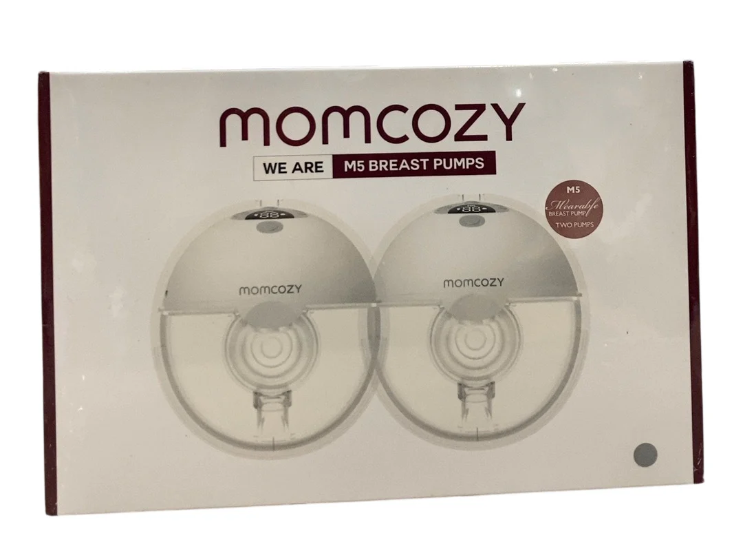 Momcozy All-in-one M5 Double Wearable Breast Pump, Quill Grey - Image 2