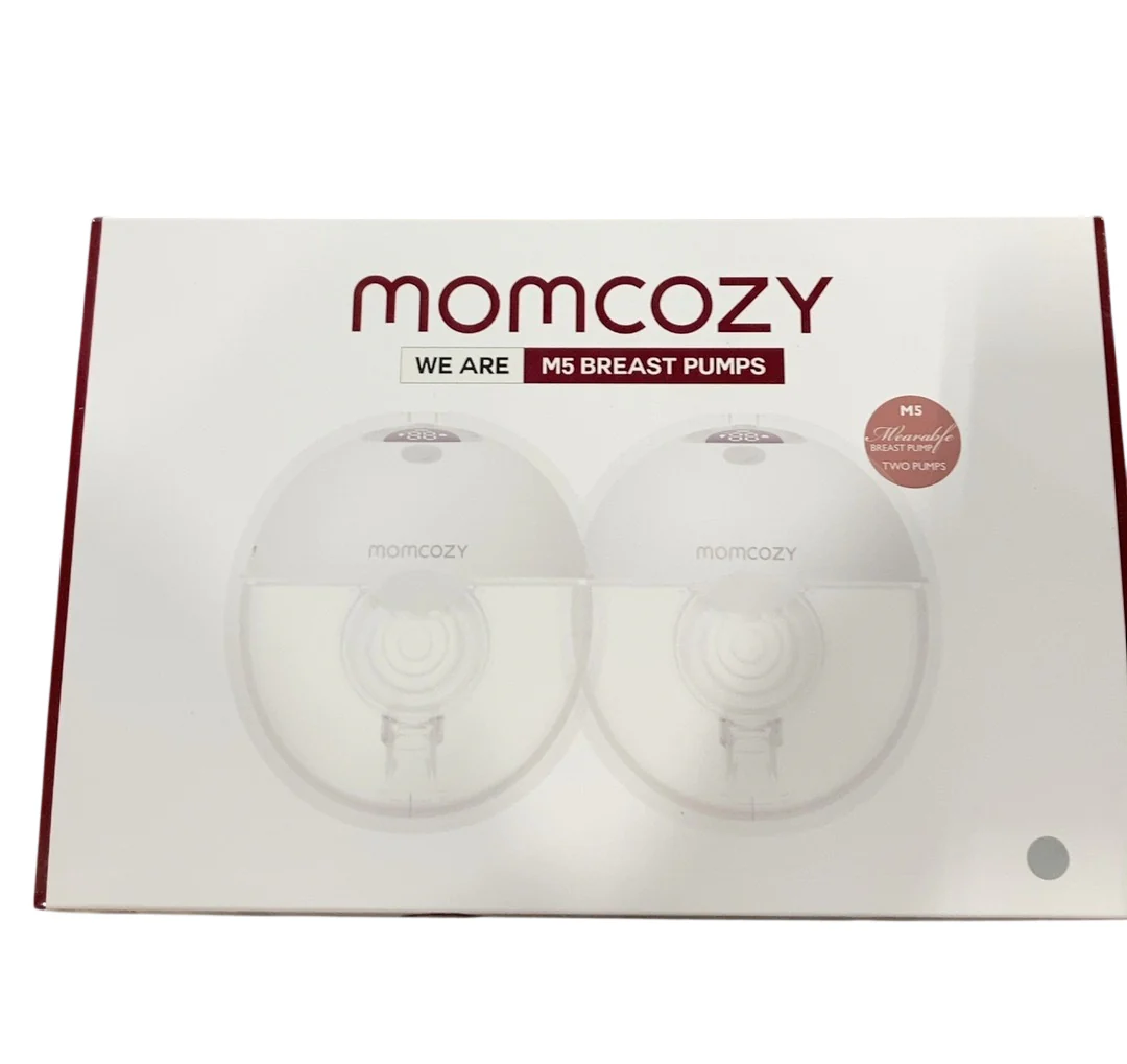 Momcozy All-in-one M5 Double Wearable Breast Pump, Quill Grey - Image 2