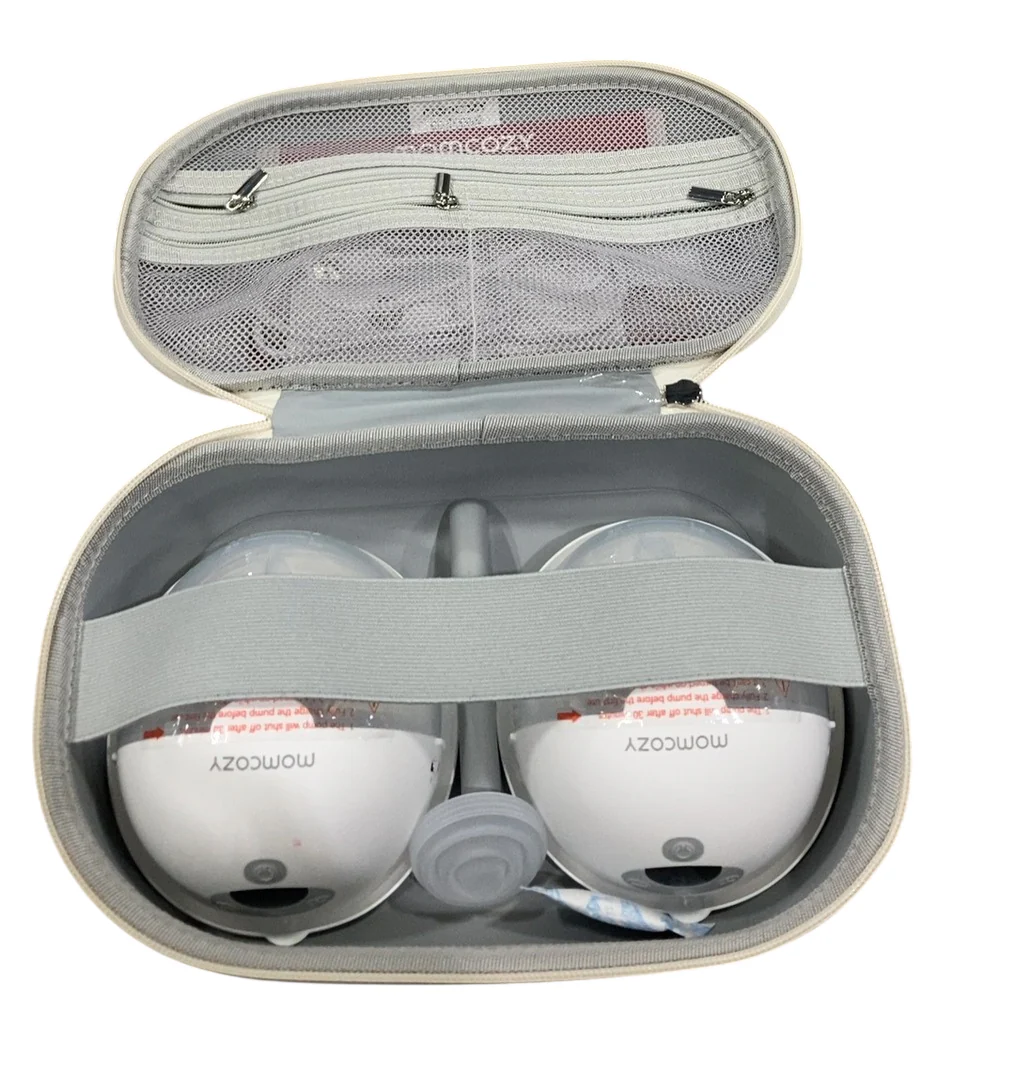 Momcozy All-in-one M5 Double Wearable Breast Pump, Quill Grey - Image 2