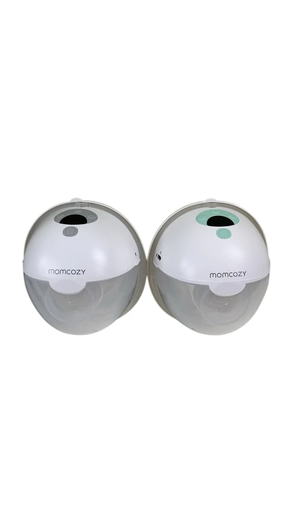 Momcozy All-in-one M5 Double Wearable Breast Pump, Quill Grey/Mint - Image 3