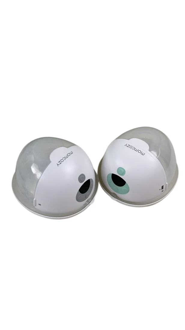 Momcozy All-in-one M5 Double Wearable Breast Pump, Quill Grey/Mint - Image 4