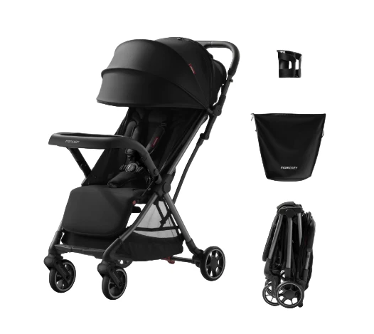 Momcozy ClickGo Lightweight Stroller, Black, 2025 - Image 2
