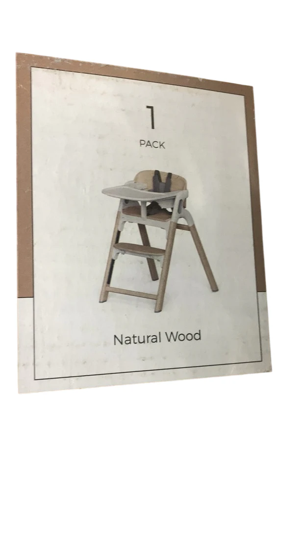 Momcozy DinerPal Wooden High Chair, Natural Wood, without Cushion - Image 3
