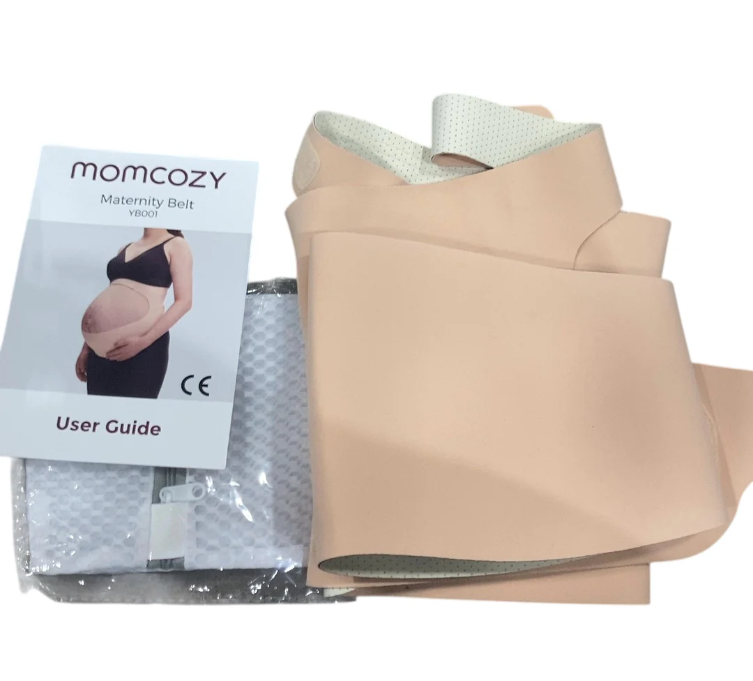 Momcozy Ergonest Maternity Belly Band, Large, Oyster Pink - Image 2
