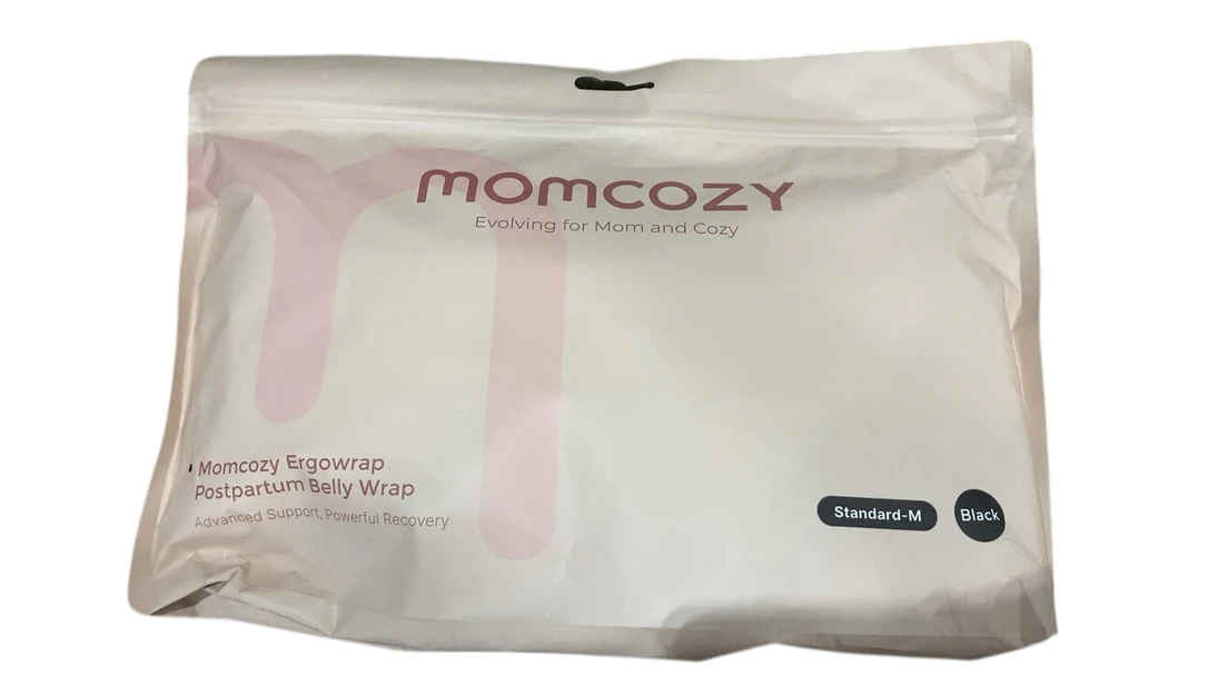 Momcozy Ergowrap Postpartum Belly Wrap, Black, Standard Medium - Image 2