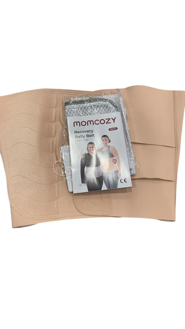 Momcozy Ergowrap Postpartum Belly Wrap, Oyster Pink, Standard Medium - Image 2