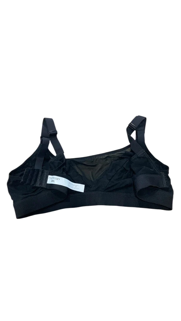 Momcozy Hands-Free Nursing And Pumping Bra, 2XL, Black - Image 2