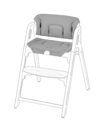 Momcozy High Chair Cushion & Backrest Set for Dinerpal Chair, Grey