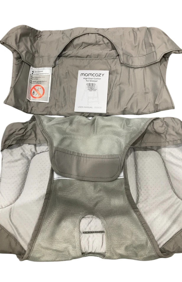 Momcozy High Chair Cushion & Backrest Set for Dinerpal Chair, Grey - Image 2
