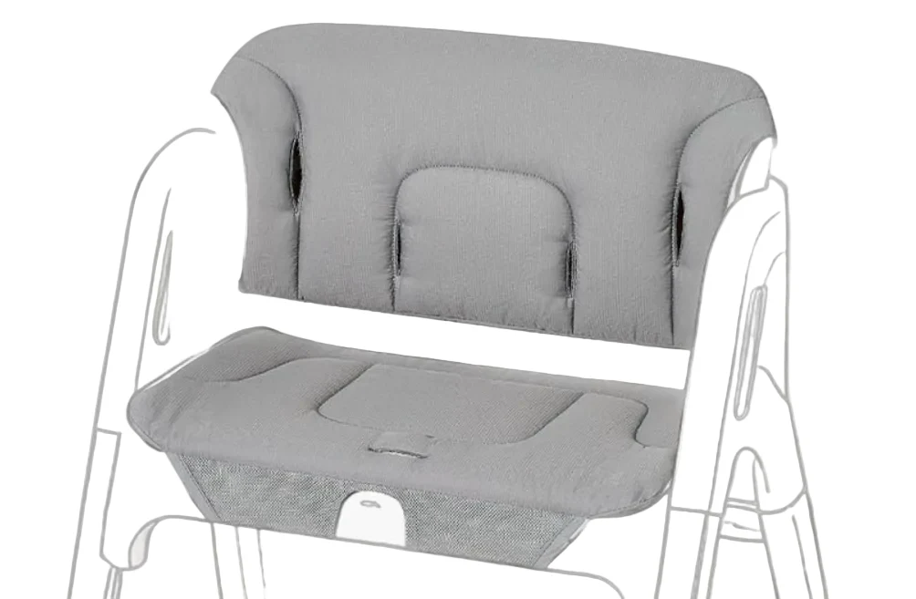 Momcozy High Chair Cushion & Backrest Set for Dinerpal Chair, Grey - Image 3