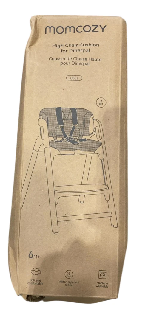 Momcozy High Chair Cushion & Backrest Set for Dinerpal Chair, Grey - Image 4