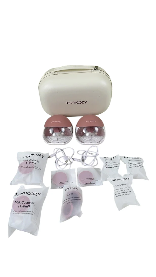 Momcozy Mobile Flow Hands-Free Breast Pump M9, Cozy Red, Double
