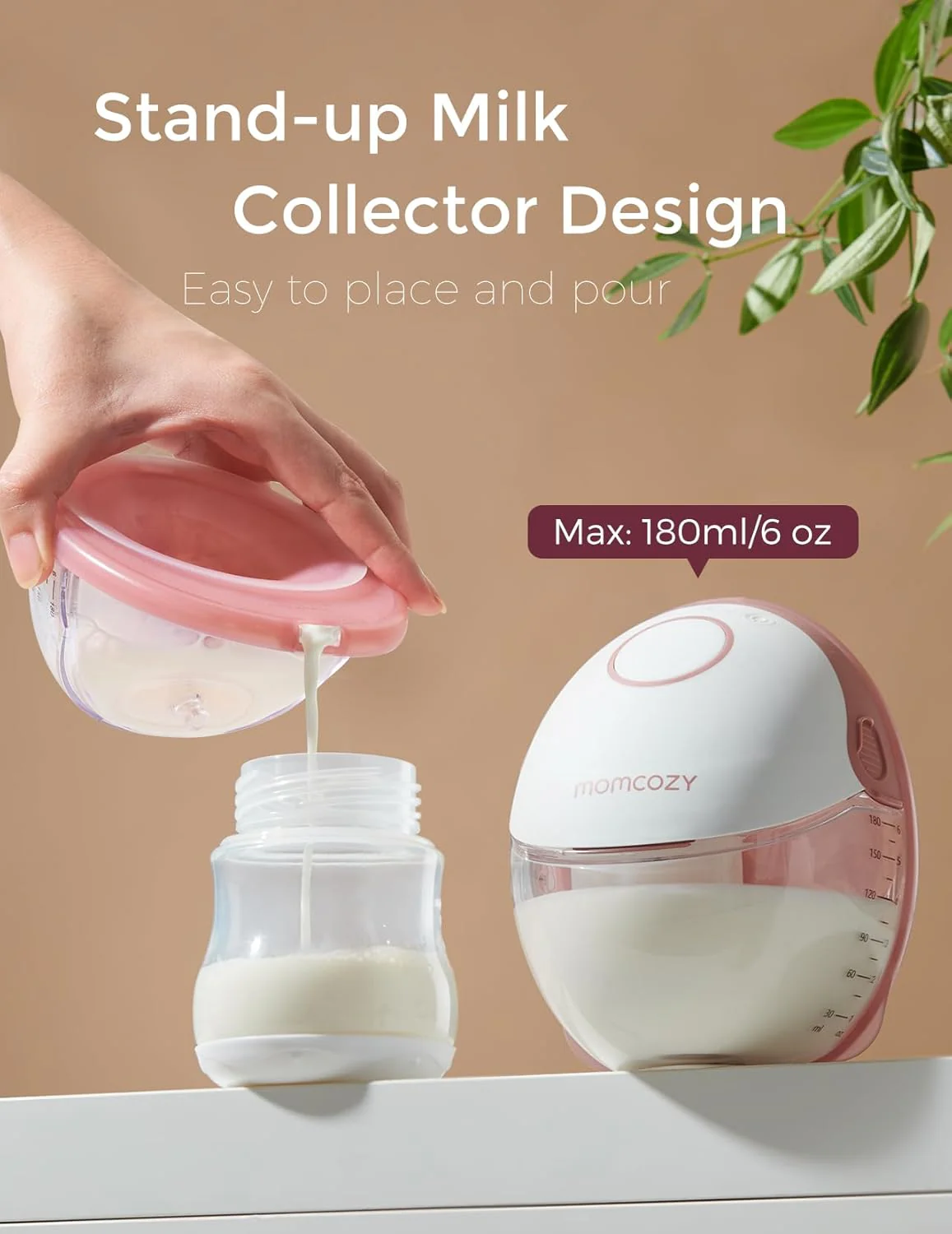 Momcozy Mobile Style Hands-free Breast Pump Double, Cozy Red - Image 3