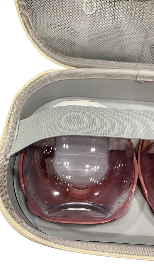 Momcozy Mobile Style Hands-free Breast Pump Double, Cozy Red - Image 3