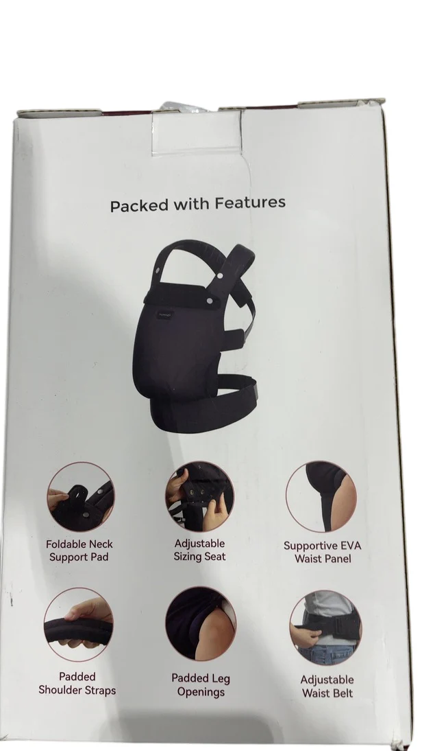 Momcozy PureHug Baby Carrier, Black, Cotton - Image 5