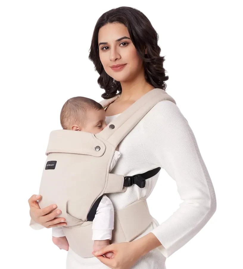 Momcozy PureHug Baby Carrier, Cotton, Khaki