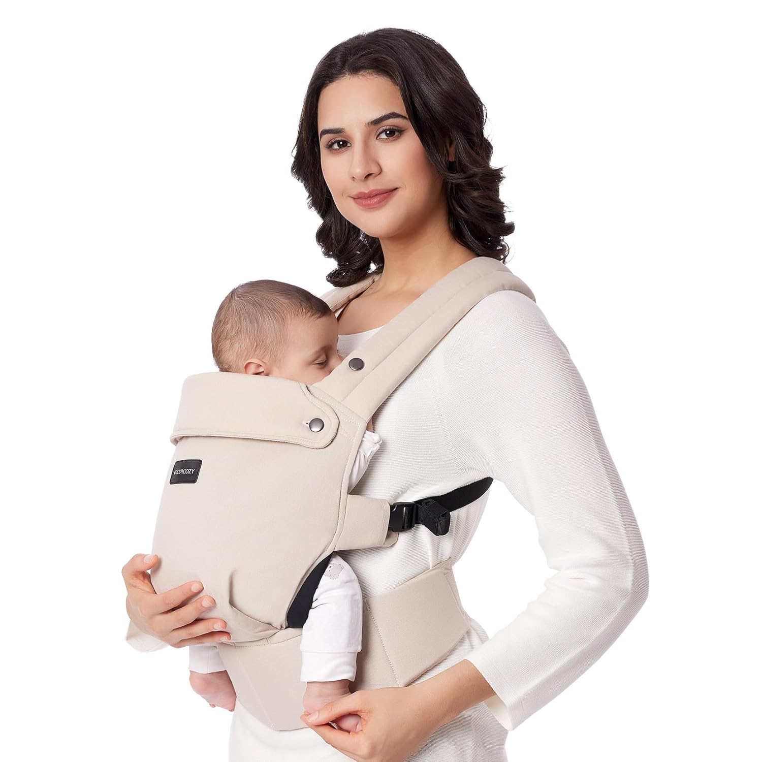 Momcozy PureHug Baby Carrier, Khaki, Cotton