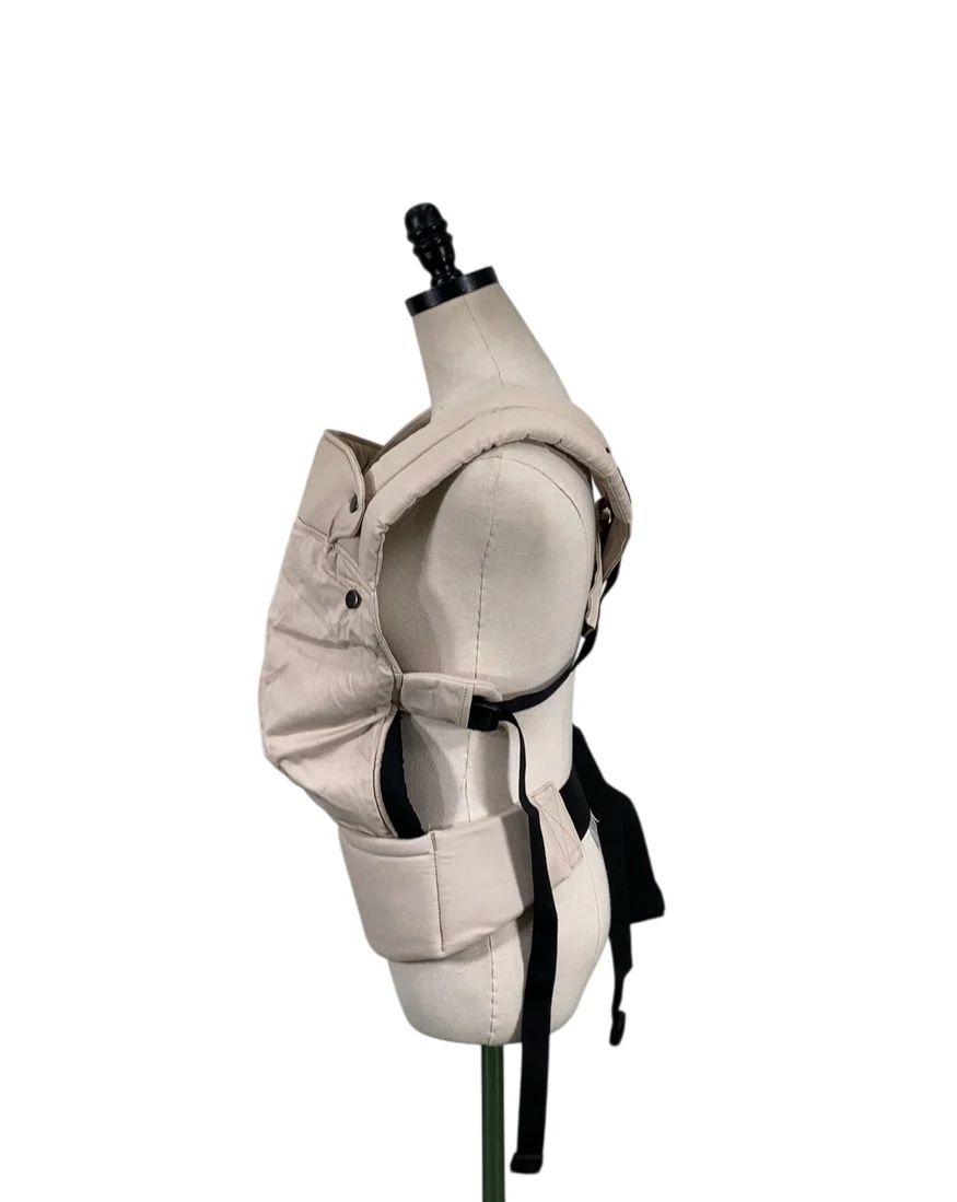 Momcozy PureHug Baby Carrier, Khaki, Cotton - Image 4