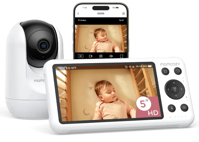 Momcozy Smart WiFi Baby Monitor BM04, 1 Camera