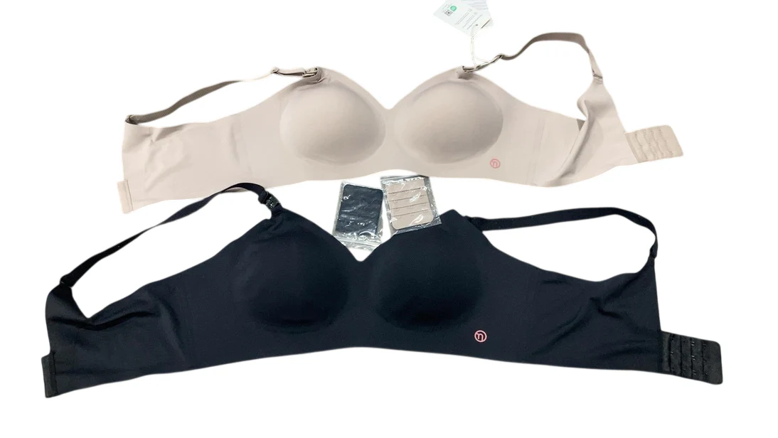 Momcozy Ultra Soft & Omni Maternity Nursing Bra (2 Pack), 2XL, Black/Brown - Image 3