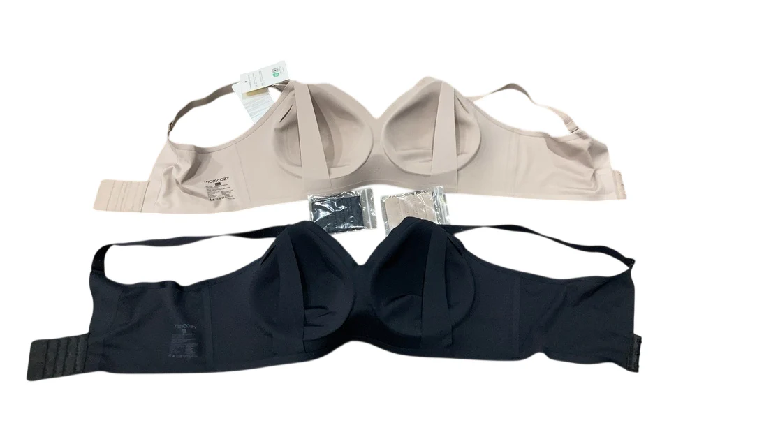 Momcozy Ultra Soft & Omni Maternity Nursing Bra (2 Pack), 2XL, Black/Brown - Image 4