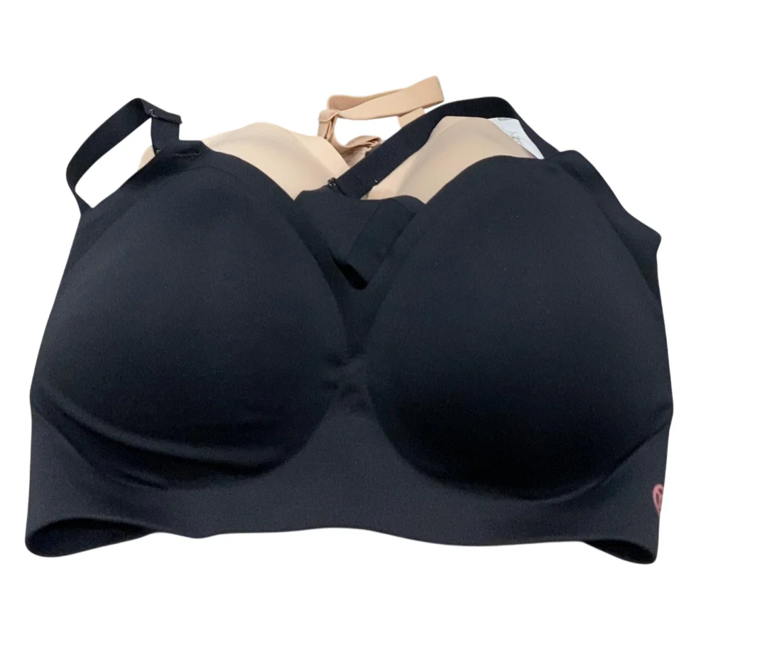Momcozy Ultra Soft & Omni Maternity Nursing Bra (2 Pack), 3XL, Beige/Black