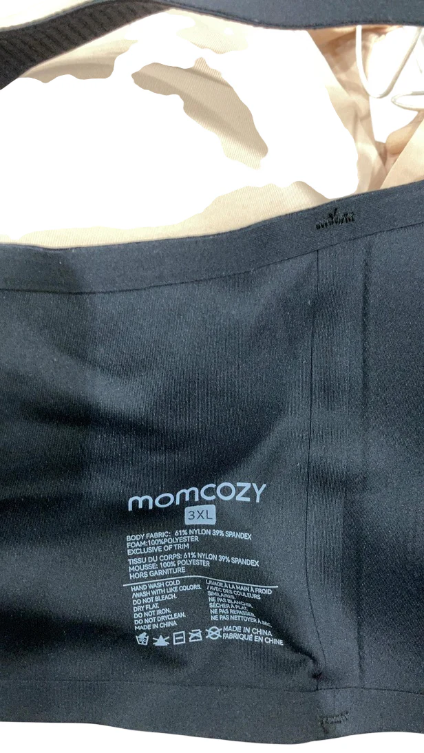 Momcozy Ultra Soft & Omni Maternity Nursing Bra (2 Pack), 3XL, Beige/Black - Image 2
