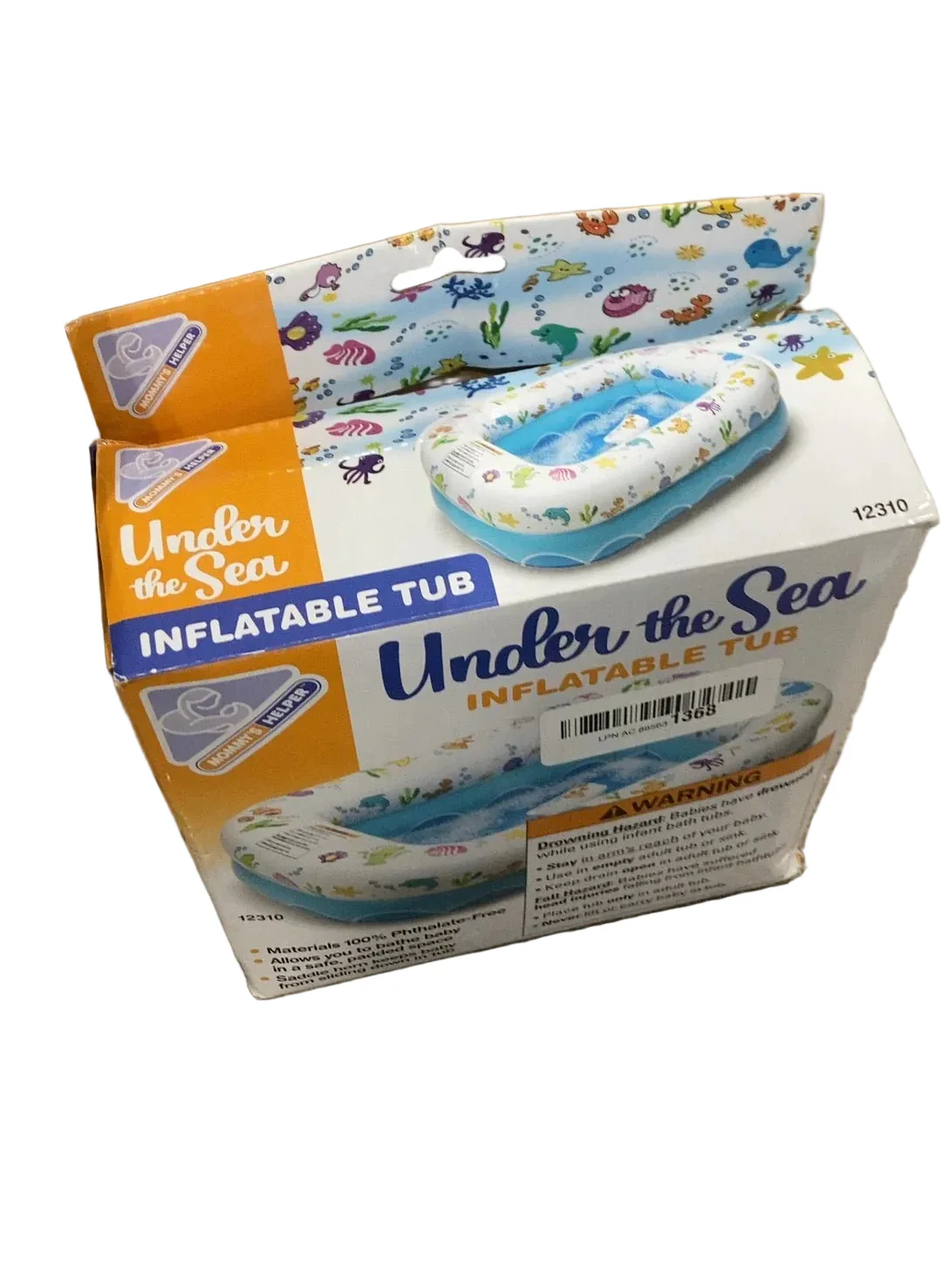 Mommy’s Helper Inflatable Bath Tub, Under the Sea - Image 3