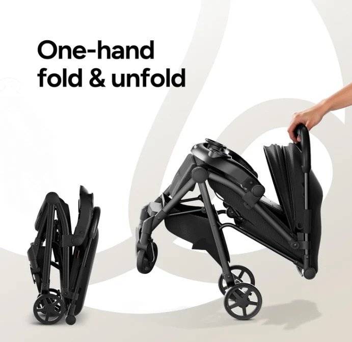 Mompush Lithe V2 Stroller, 2025, Black - Image 3