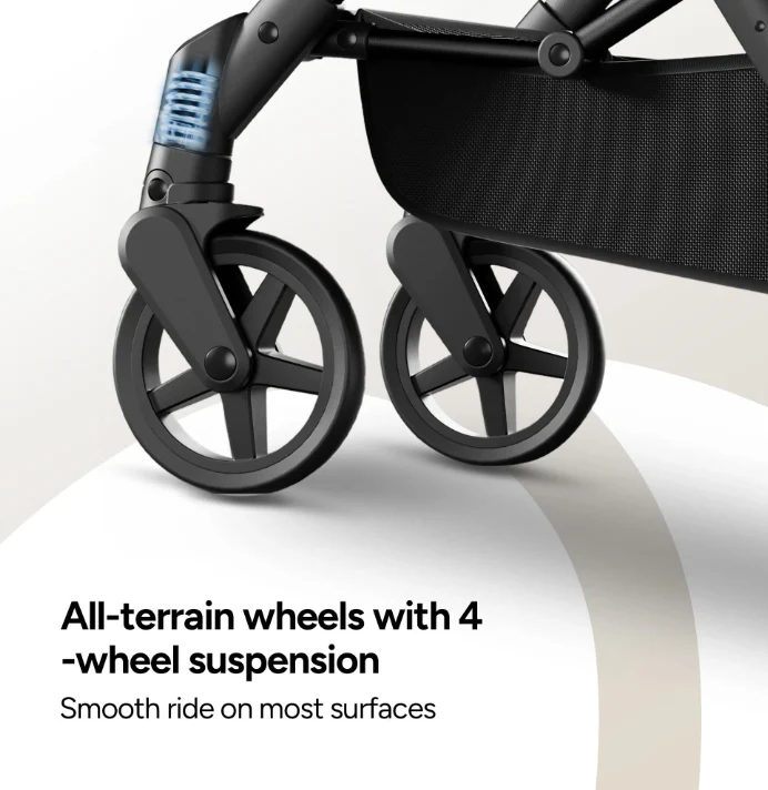 Mompush Lithe V2 Stroller, 2025, Forest - Image 3