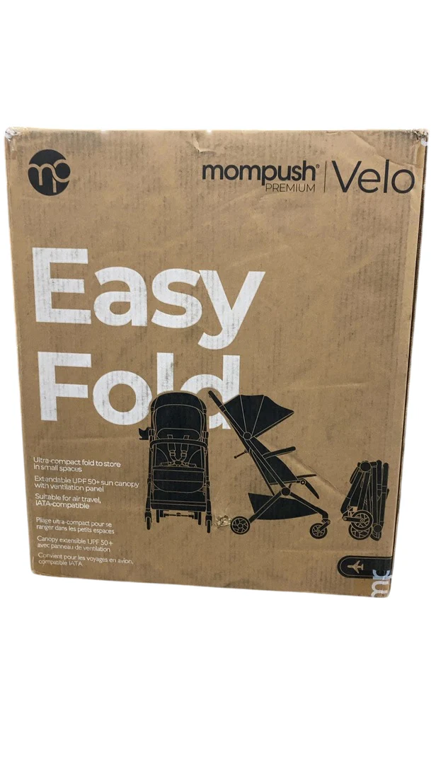 Mompush Velo Lightweight Travel Stroller, Black, 2025 - Image 2