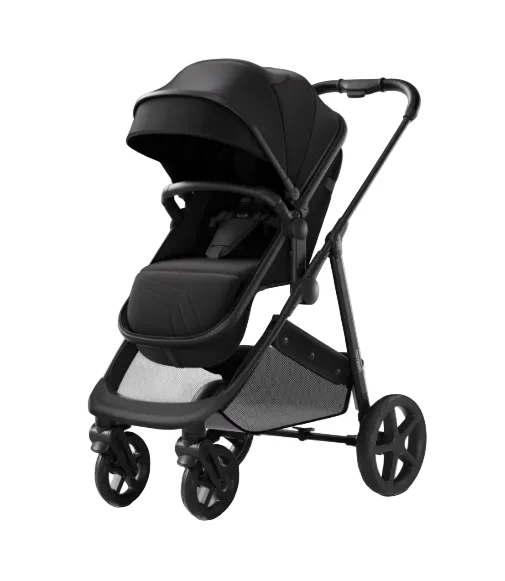 Mompush Wiz Stroller, 2024, Black