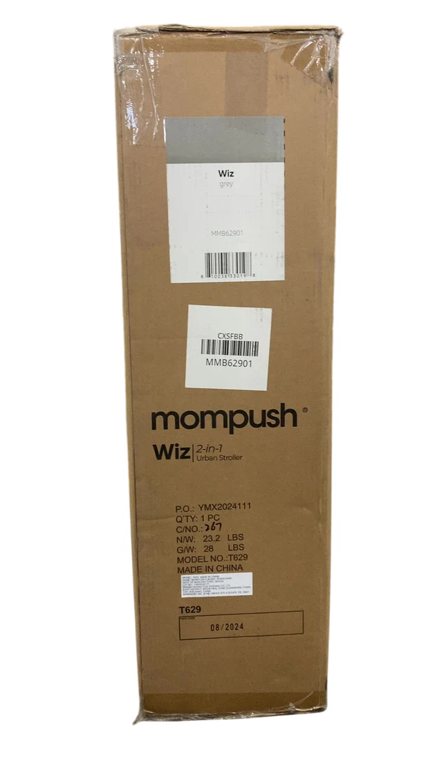 Mompush Wiz Stroller, Grey, 2024 - Image 2