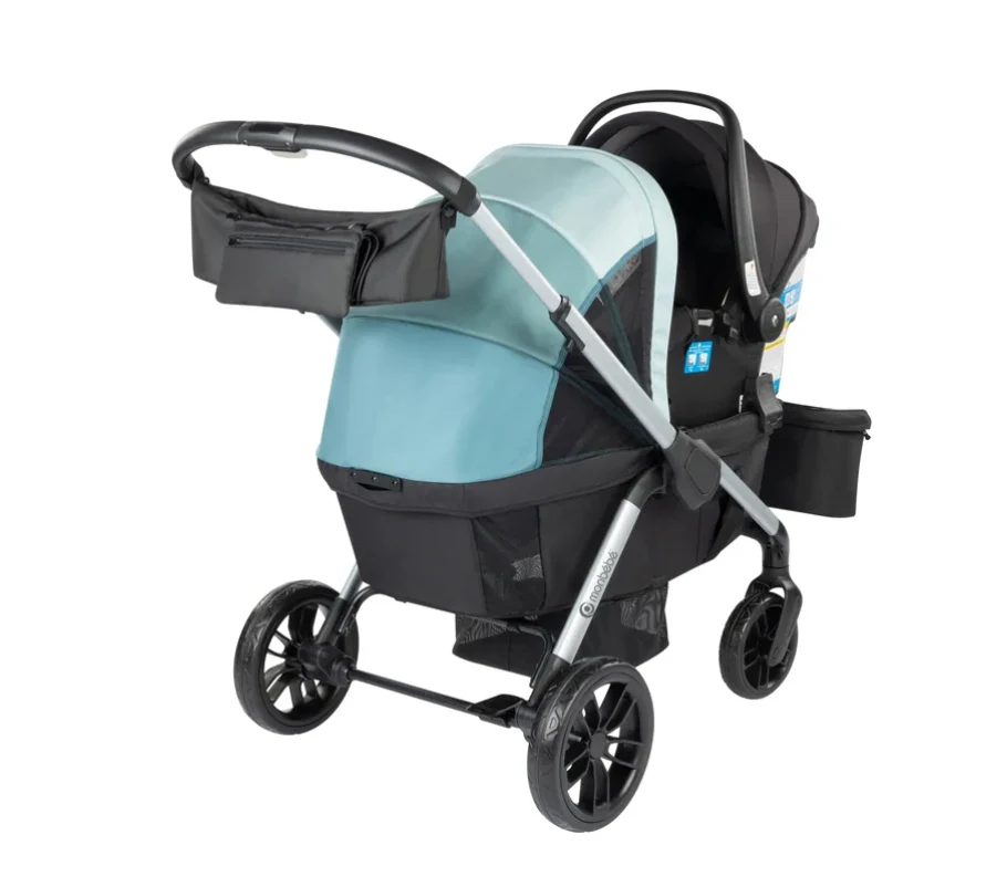 Monbebe Everyday Outings Wagon Stroller, Watercolor Geo - Image 5