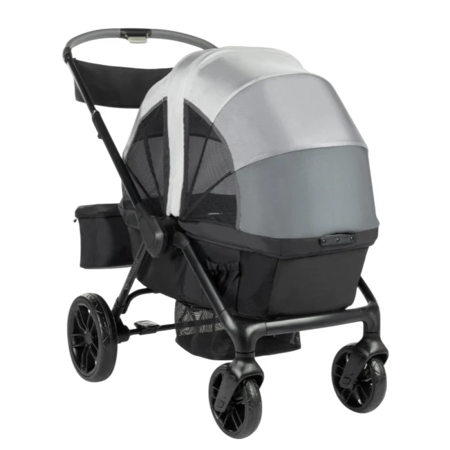 Monbebe Everyday Outings Wagon Stroller, 2024, Cobblestone Gray
