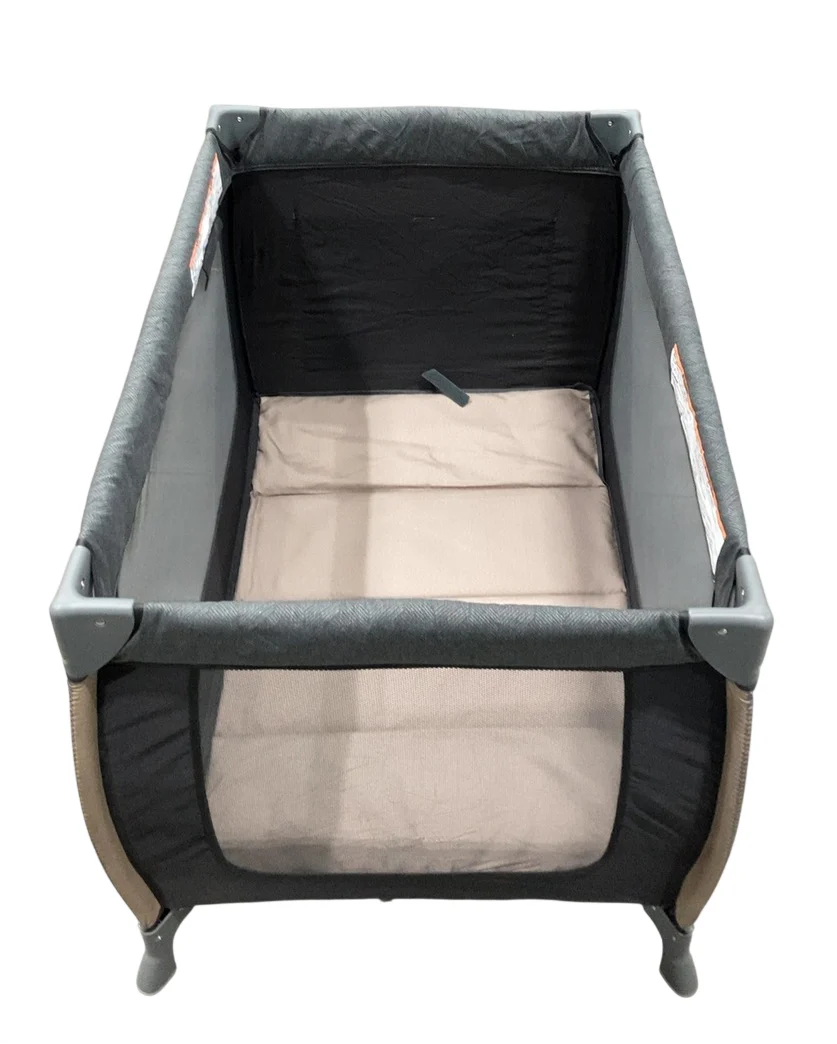 Monbebe Play Yard with Full-Size Rocking Bassinet, Castle Point