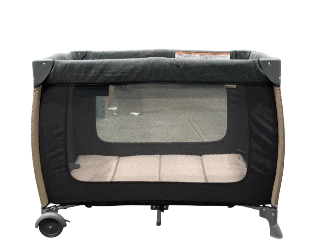Monbebe Play Yard with Full-Size Rocking Bassinet, Castle Point