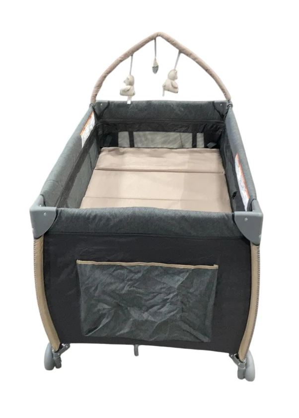 Monbebe Play Yard with Full-Size Rocking Bassinet, Castle Point - Image 3