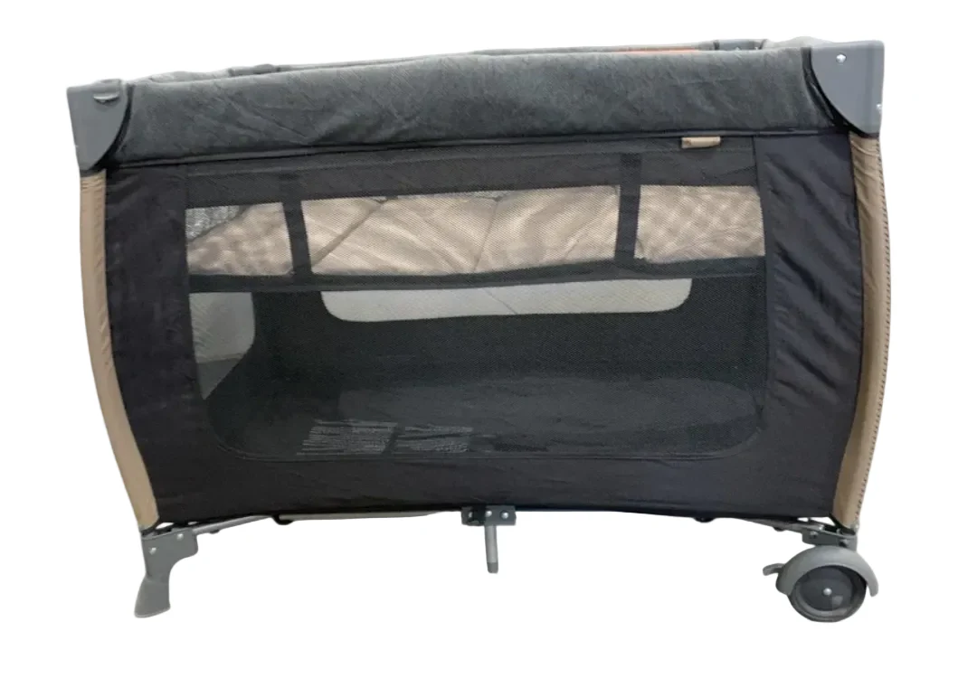 Monbebe Play Yard with Full-Size Rocking Bassinet, Castle Point
