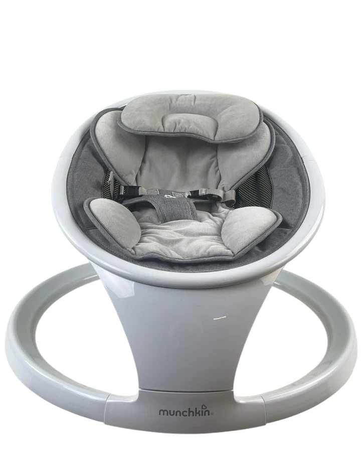 Munchkin Bluetooth Enabled Baby Swing, White - Image 2