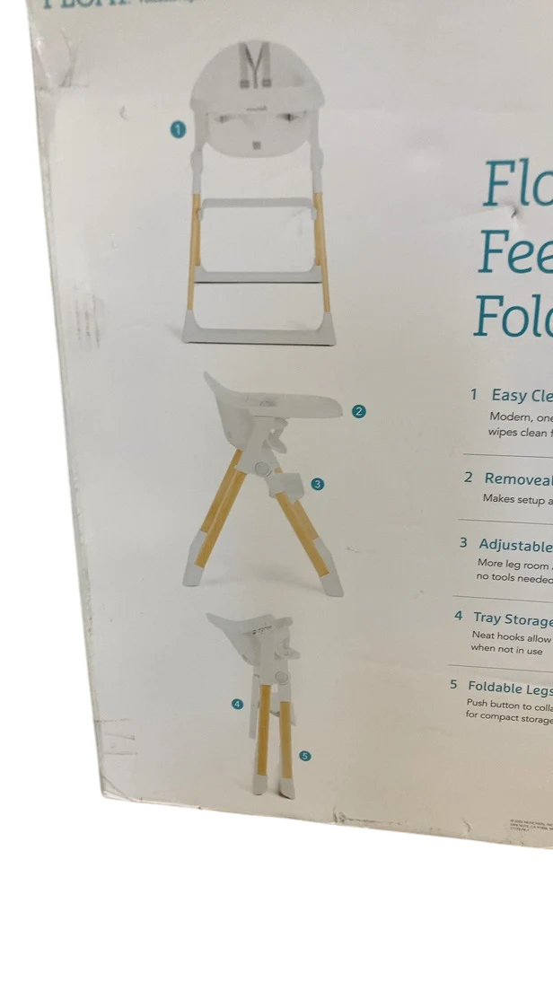 Munchkin Float Foldable High Chair, White - Image 3