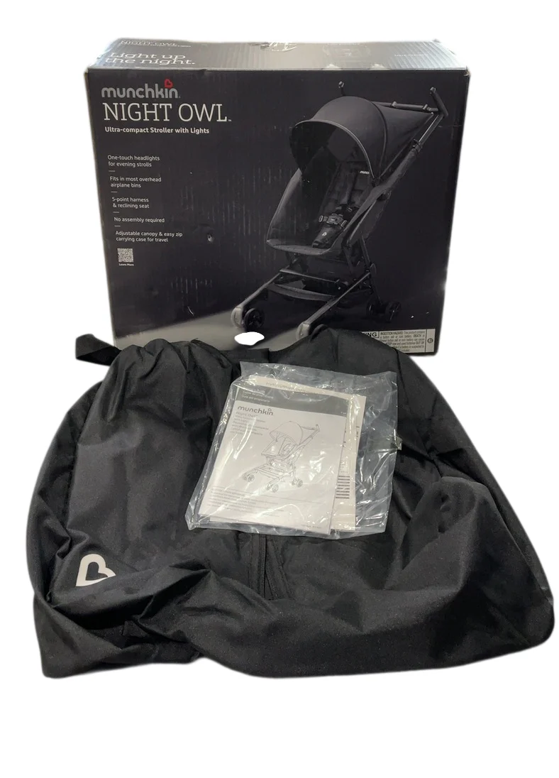 Munchkin Night Owl Stroller, 2024, Black - Image 4