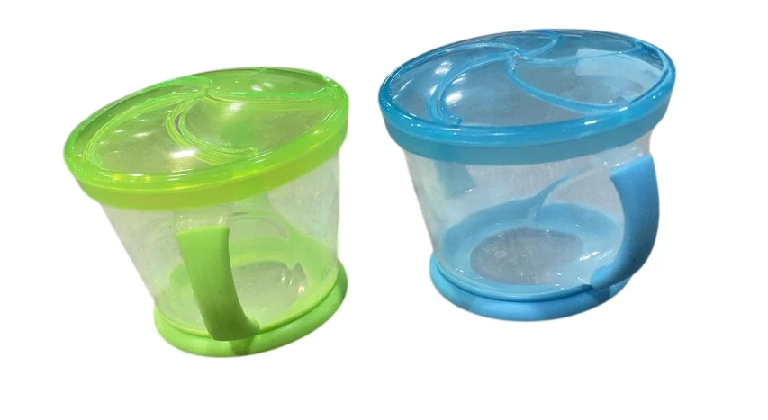 Munchkin Snack Catcher, Blue/Green, 2 Pack