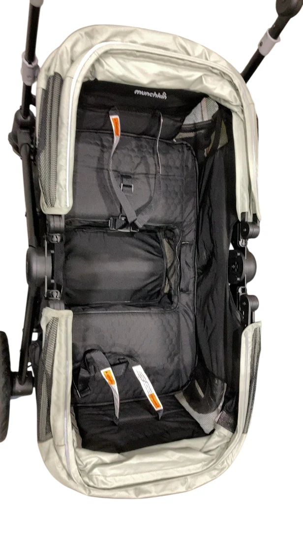 Munchkin Ultra-lite Stroller Wagon, Black, Sage - Image 4